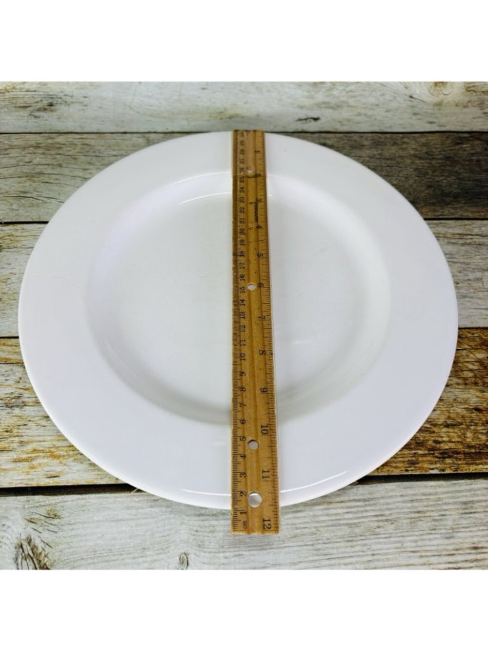 Bordallo Pinheiro Portugal BPI95 White Undecorated Smooth 11.75" Dinner Plate - Picture 5 of 10